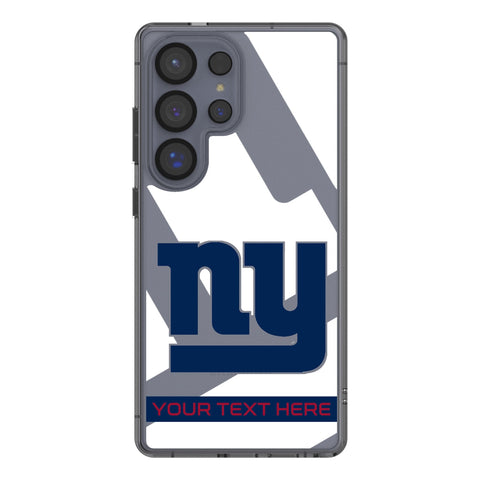 New York Giants Personalized Tilt Clear Phone Case for Samsung Galaxy