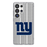 New York Giants Text Backdrop Clear Phone Case for Samsung Galaxy