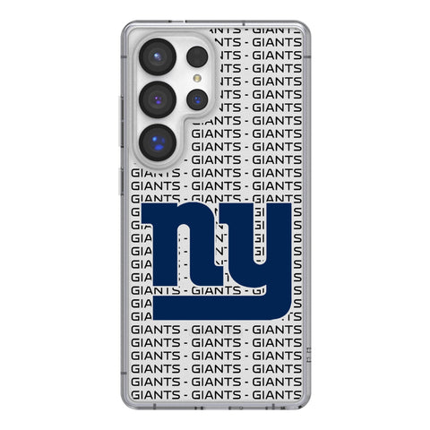New York Giants Text Backdrop Clear Phone Case for Samsung Galaxy