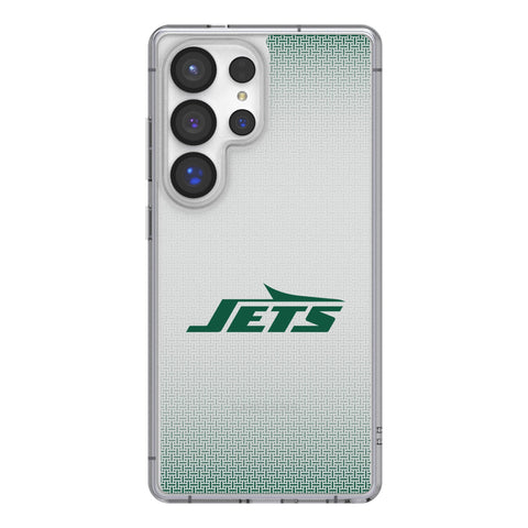 New York Jets Linen Clear Phone Case for Samsung Galaxy