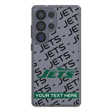 New York Jets Personalized Tilt Clear Phone Case for Samsung Galaxy