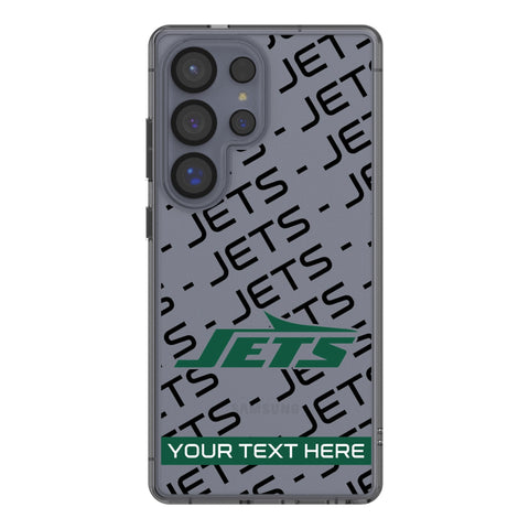 New York Jets Personalized Tilt Clear Phone Case for Samsung Galaxy