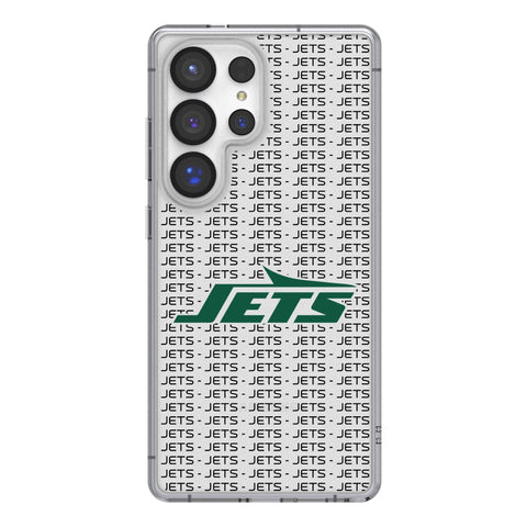 New York Jets Text Backdrop Clear Phone Case for Samsung Galaxy