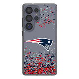 New England Patriots Confetti Clear Phone Case