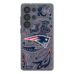 New England Patriots Paisley Clear Phone Case for Samsung Galaxy