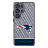 New England Patriots Personalized EndZone Plus Clear Phone Case for Samsung Galaxy