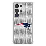 New England Patriots Text Backdrop Clear Phone Case for Samsung Galaxy