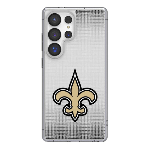 New Orleans Saints Linen Clear Phone Case for Samsung Galaxy