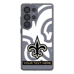 New Orleans Saints Personalized Tilt Clear Phone Case for Samsung Galaxy
