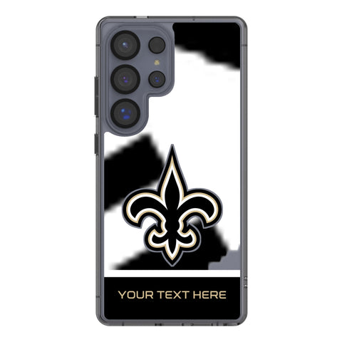New Orleans Saints Personalized EndZone Plus Clear Phone Case for Samsung Galaxy
