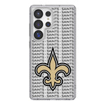 New Orleans Saints Text Backdrop Clear Phone Case for Samsung Galaxy