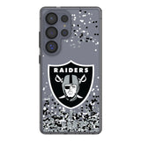 Las Vegas Raiders Confetti Clear Phone Case for Samsung Galaxy