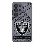 Las Vegas Raiders Personalized Tilt Clear Phone Case for Samsung Galaxy