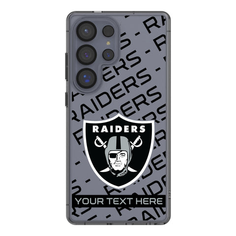 Las Vegas Raiders Personalized Tilt Clear Phone Case for Samsung Galaxy
