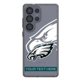 Philadelphia Eagles Personalized Tilt Clear Phone Case for Samsung Galaxy