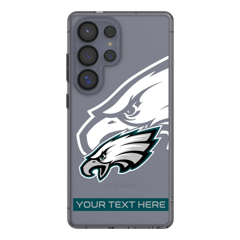 Philadelphia Eagles Personalized Tilt Clear Phone Case for Samsung Galaxy