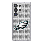 Philadelphia Eagles Text Backdrop Clear Phone Case for Samsung Galaxy