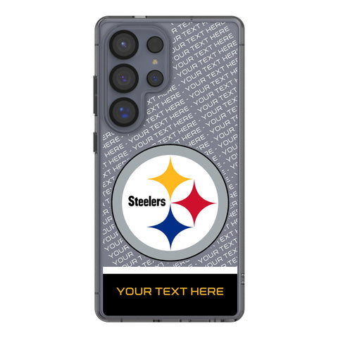 Pittsburgh Steelers Personalized EndZone Plus Clear Phone Case for Samsung Galaxy
