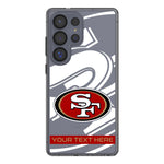 San Francisco 49ers Personalized Tilt Clear Phone Case for Samsung Galaxy