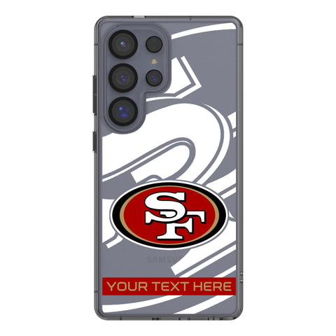 San Francisco 49ers Personalized Tilt Clear Phone Case for Samsung Galaxy