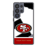 San Francisco 49ers Personalized EndZone Plus Clear Phone Case for Samsung Galaxy