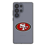 San Francisco 49ers Text Backdrop Clear Phone Case