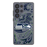 Seattle Seahawks Paisley Clear Phone Case for Samsung Galaxy