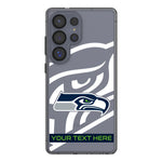 Seattle Seahawks Personalized Tilt Clear Phone Case for Samsung Galaxy
