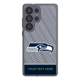 Seattle Seahawks Personalized EndZone Plus Clear Phone Case for Samsung Galaxy