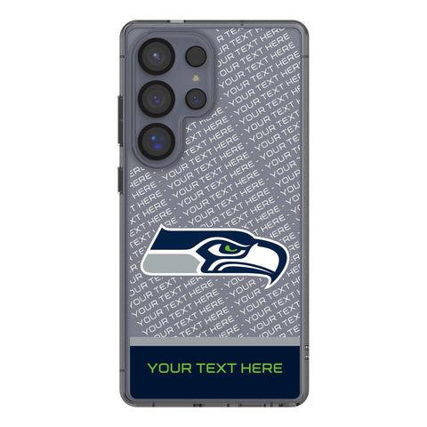 Seattle Seahawks Personalized EndZone Plus Clear Phone Case for Samsung Galaxy