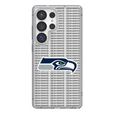 Seattle Seahawks Text Backdrop Clear Phone Case for Samsung Galaxy