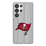 Tampa Bay Buccaneers Text Backdrop Clear Phone Case for Samsung Galaxy
