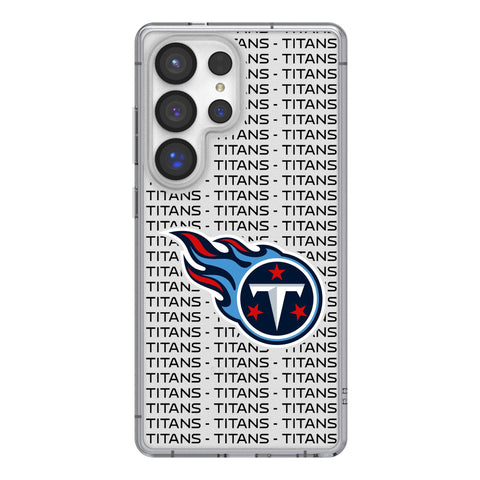 Tennessee Titans Text Backdrop Clear Phone Case for Samsung Galaxy