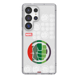 Marvel Avengers Hulk Sigil Clear Phone Case for Samsung Galaxy