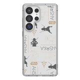 Star Wars Ahsoka Pattern Clear Phone Case