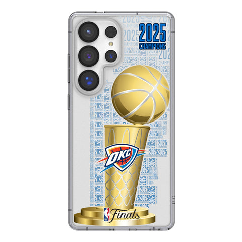 Oklahoma City Thunder 2025 NBA Champions Clear Phone Case for Samsung Galaxy