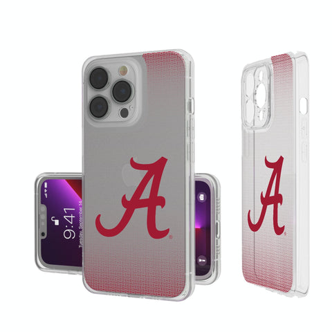 University of Alabama Crimson Tide Script A Linen Clear Phone Case