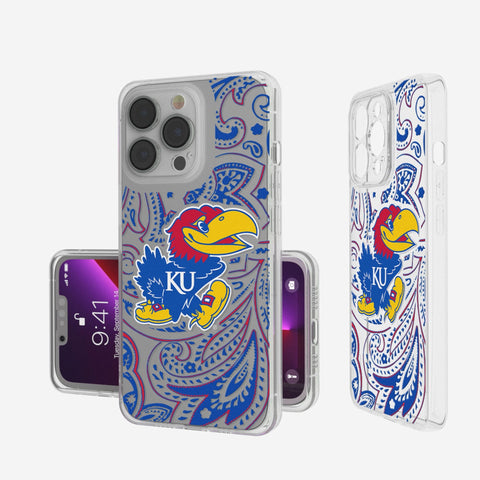 University of Kansas Jayhawks Paisley Clear Phone Case