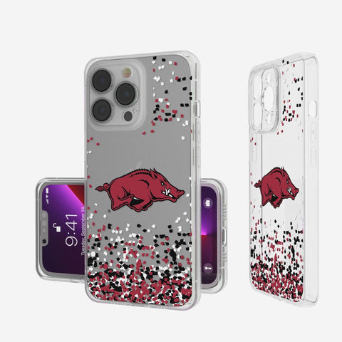 Arkansas Razorbacks Confetti Clear Case-0