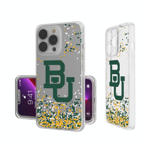Baylor University Bears Confetti Clear Phone Case