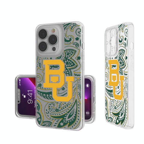 Baylor University Bears Paisley Clear Phone Case