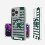 Michigan State University Spartans Field Clear Phone Case