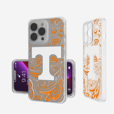 University of Tennessee Volunteers Paisley Clear Phone Case