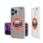Houston Astros 1977-1993 - Cooperstown Collection Pinstripe Clear Phone Case