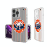 Houston Astros 1977-1993 - Cooperstown Collection Pinstripe Clear Phone Case
