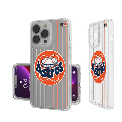 Houston Astros 1977-1993 - Cooperstown Collection Pinstripe Clear Phone Case