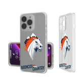 Denver Broncos 2024 Illustrated Limited Edition Clear Phone Case
