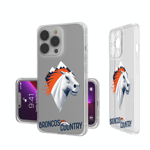 Denver Broncos 2024 Illustrated Limited Edition Clear Phone Case