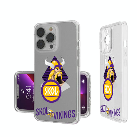 Minnesota Vikings 2024 Illustrated Limited Edition Clear Phone Case-0