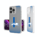 Detroit Lions Retro Linen Clear Phone Case-0